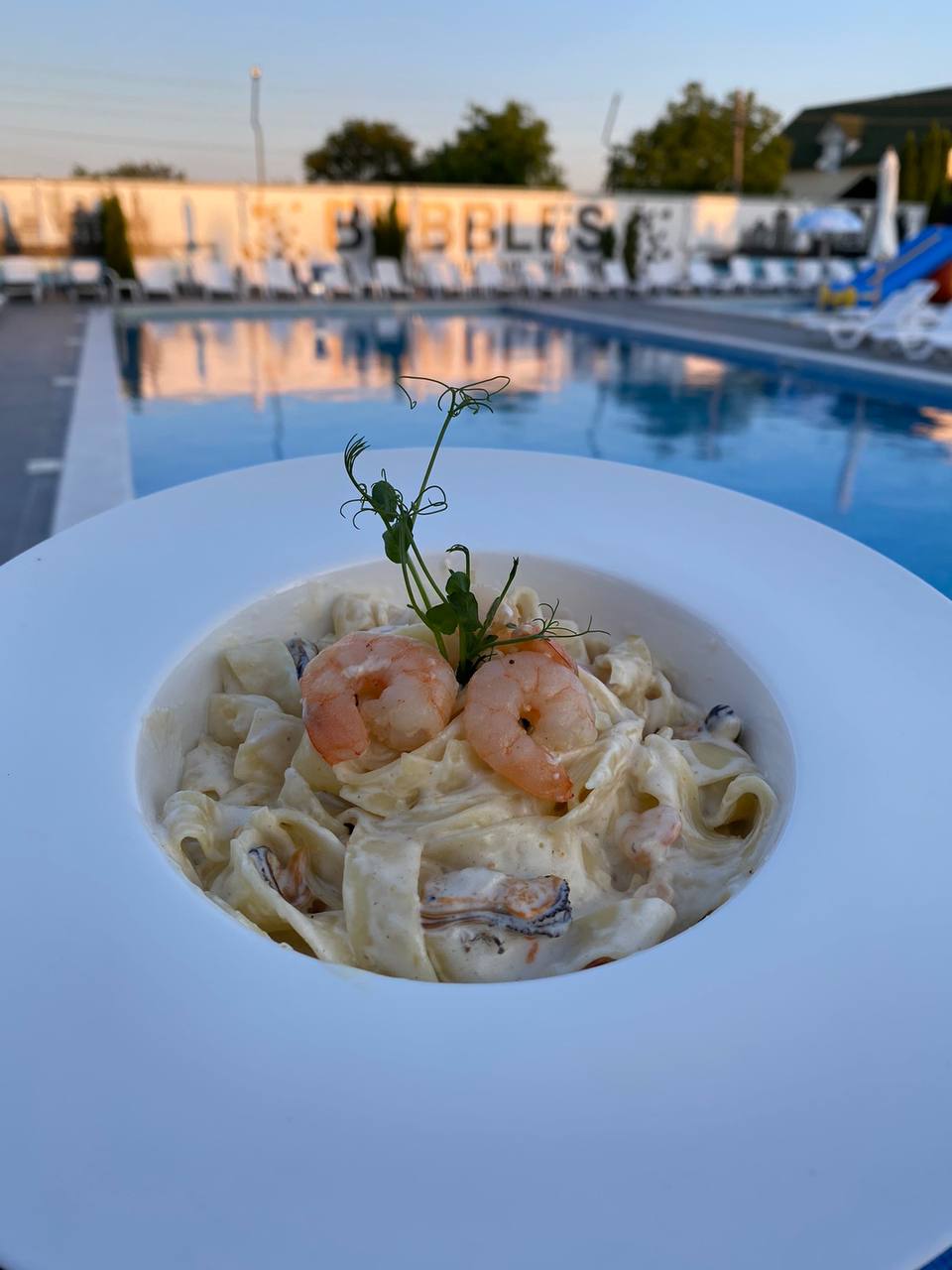 Паста тальятелле Frutti di Mare